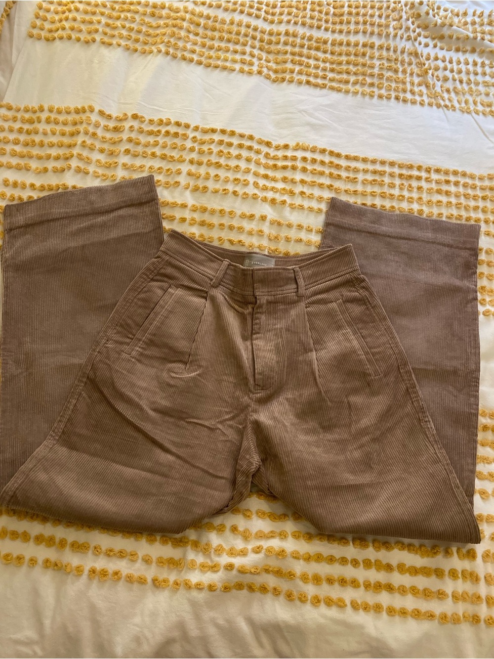 Everlane Brown Wide-Leg Corduroy Pants